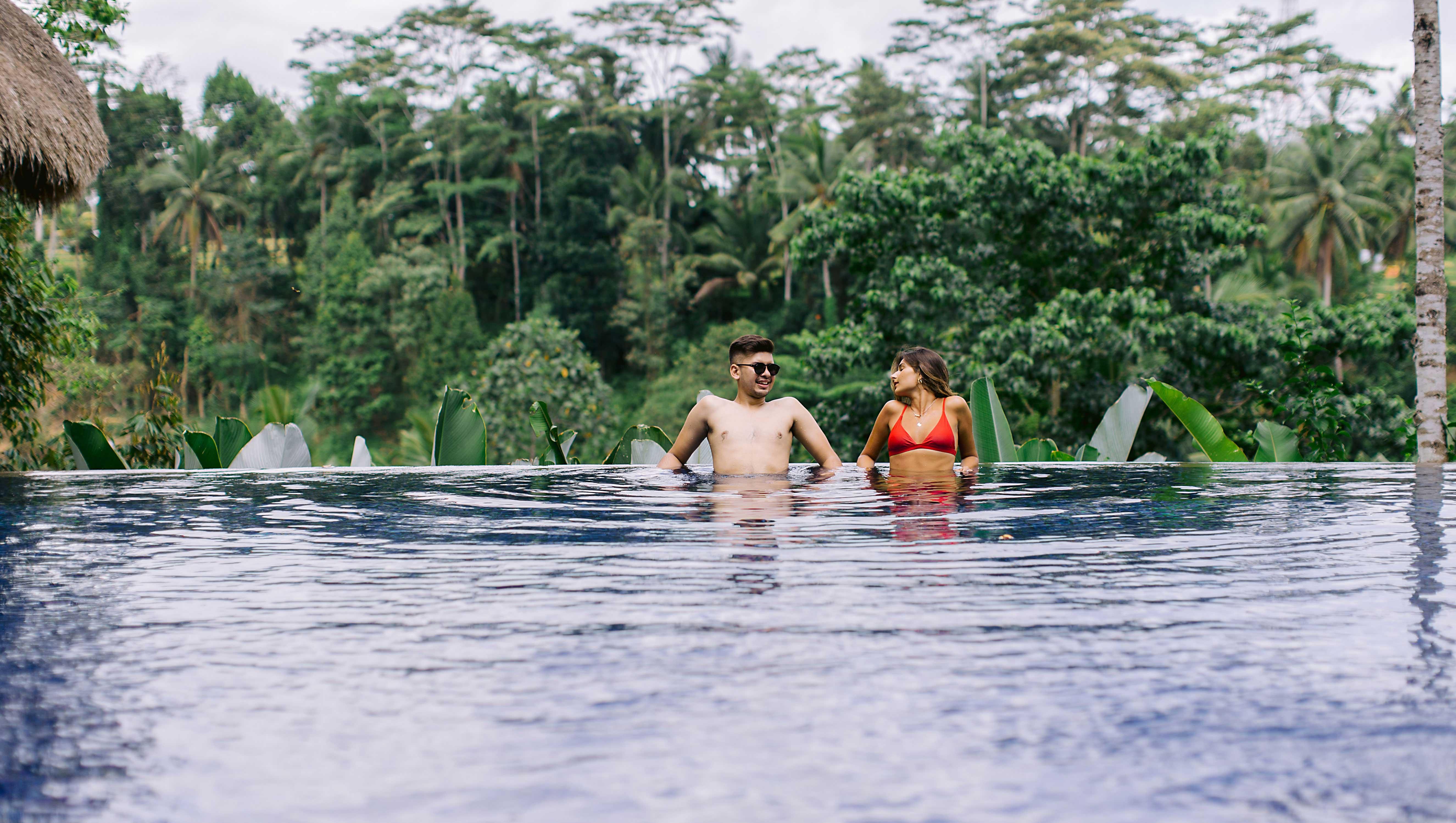 Tejaprana Resort & Spa Ubud  Luaran gambar Tourists at the Blue Lagoon