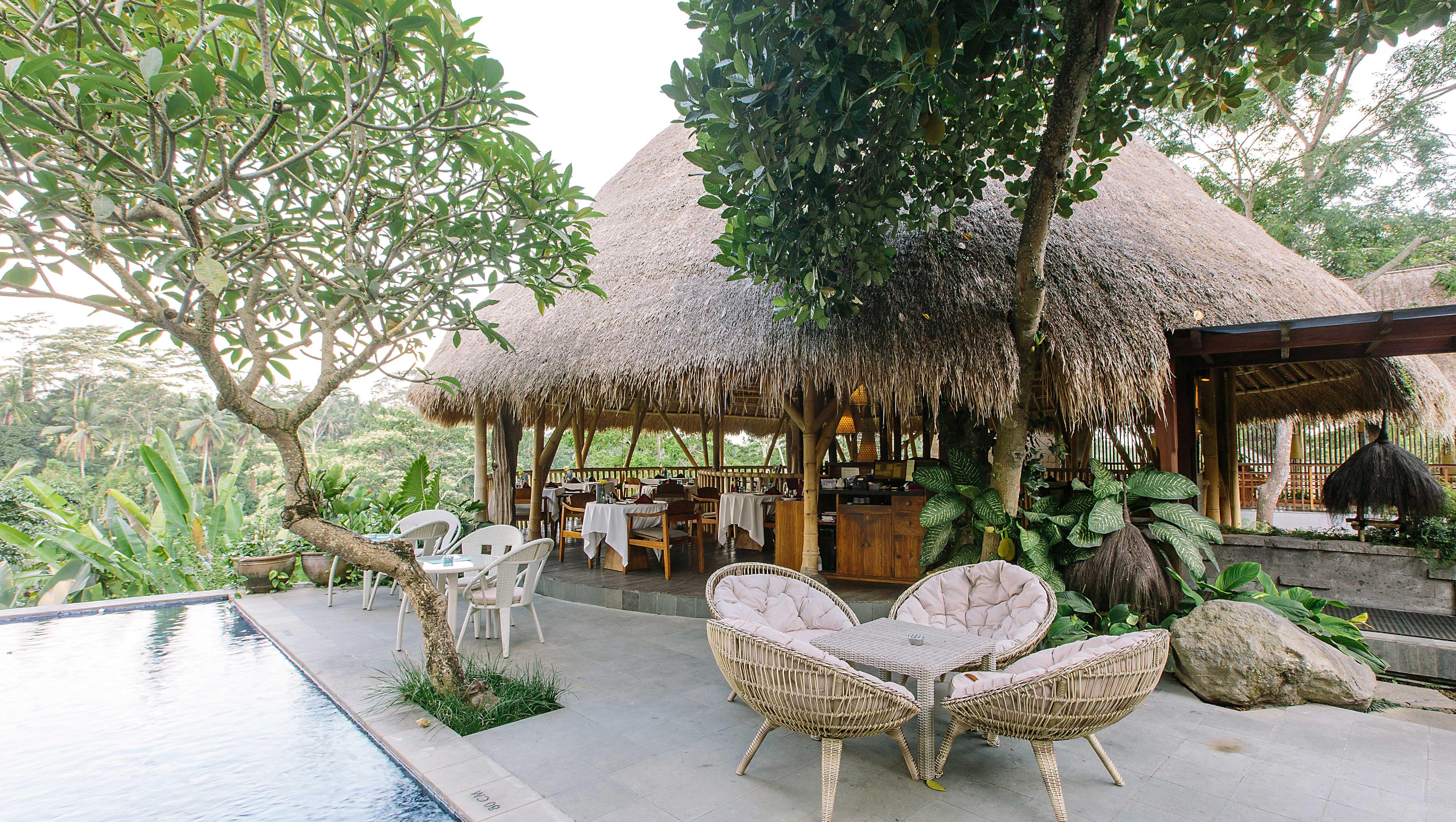Tejaprana Resort & Spa Ubud  Luaran gambar The restaurant at the resort